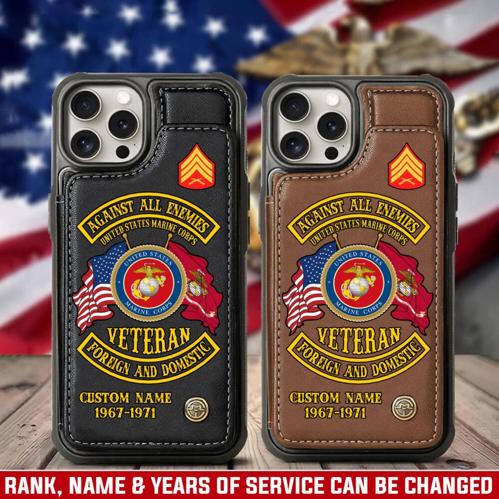 US Marine Corps, The Jarheads - Leather Flip Phone Case