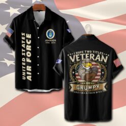 US Air Force , Once An Airman, Always An Airman - Short Sleeve Button Shirt