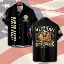 US Coast Guard, Honoring All Who Served - Short Sleeve Button Shirt