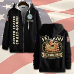 US Coast Guard, E 3 Red - Zip Hoodie