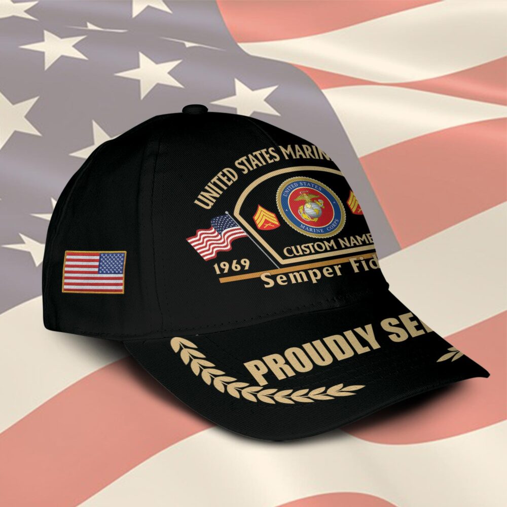US Marine Corps, E 9 Marines Master Gunnery Sergeant - Classic Cap - Image 2