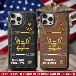 US Navy, The Sea is Ours - Leather Flip Phone Case