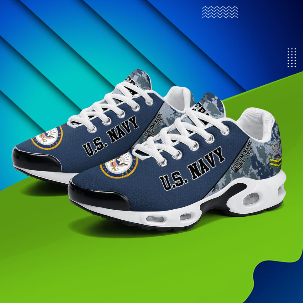 US Navy, E 7 Gold - Air Max Plus Shoes - Image 3