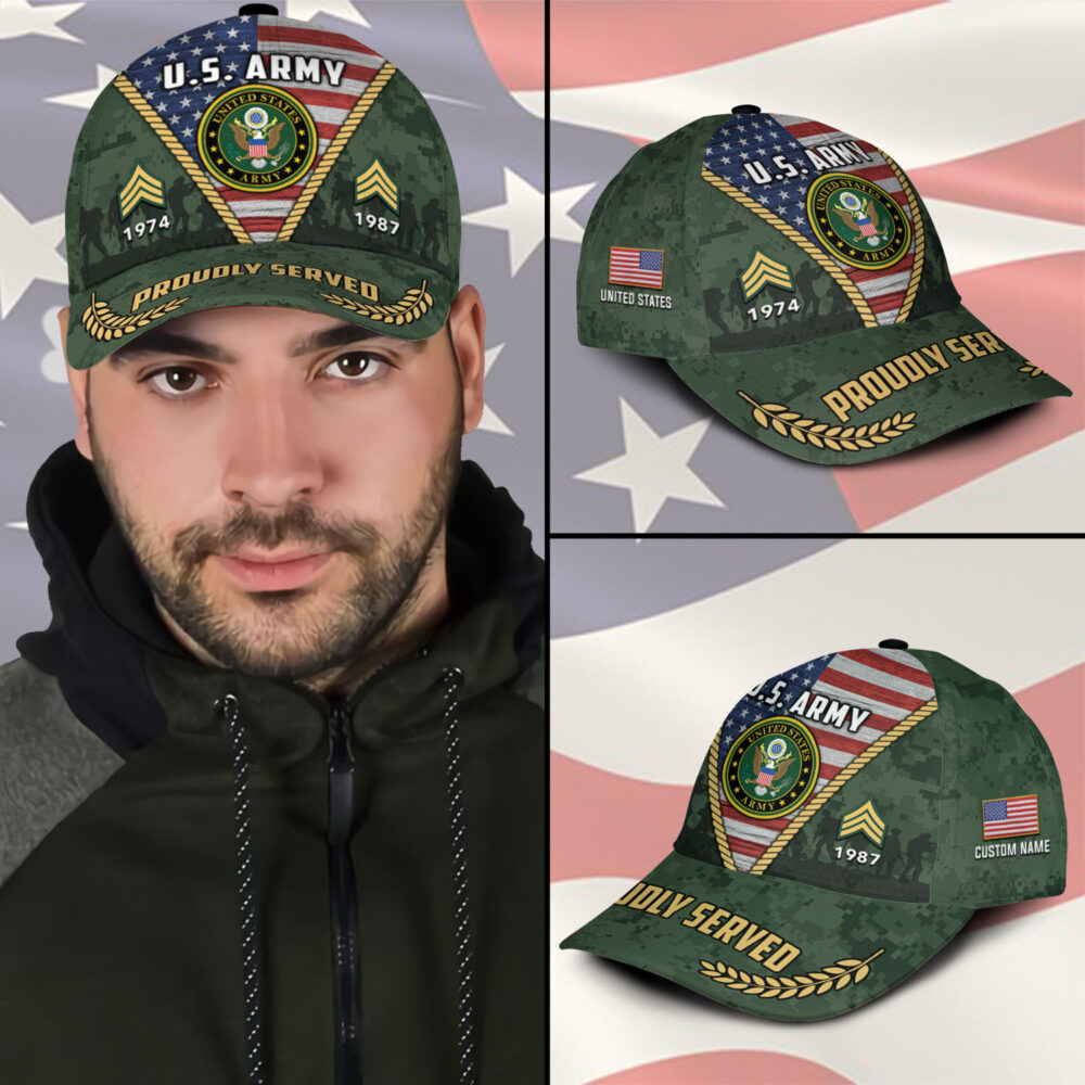 US Army, E 7 Army Sergeant First Class - Classic Cap - Image 3