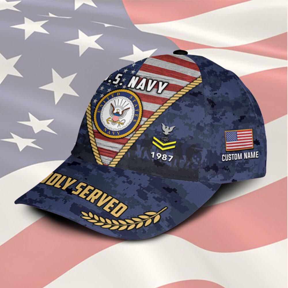 US Navy, Honor - Courage - Commitment - Classic Cap - Image 2