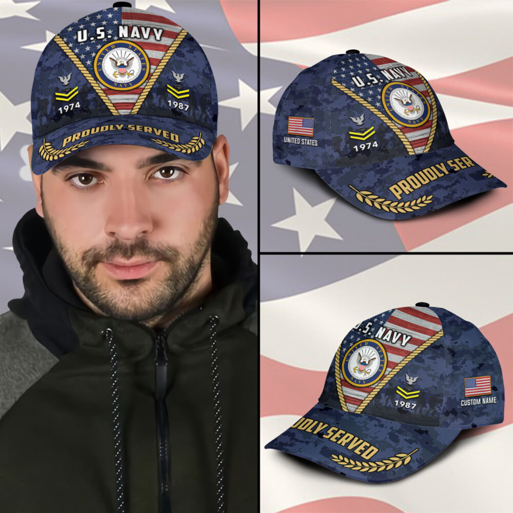 US Navy, Honor - Courage - Commitment - Classic Cap - Image 3