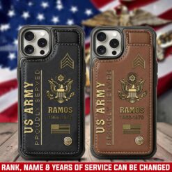 US Army - Leather Flip Phone Case