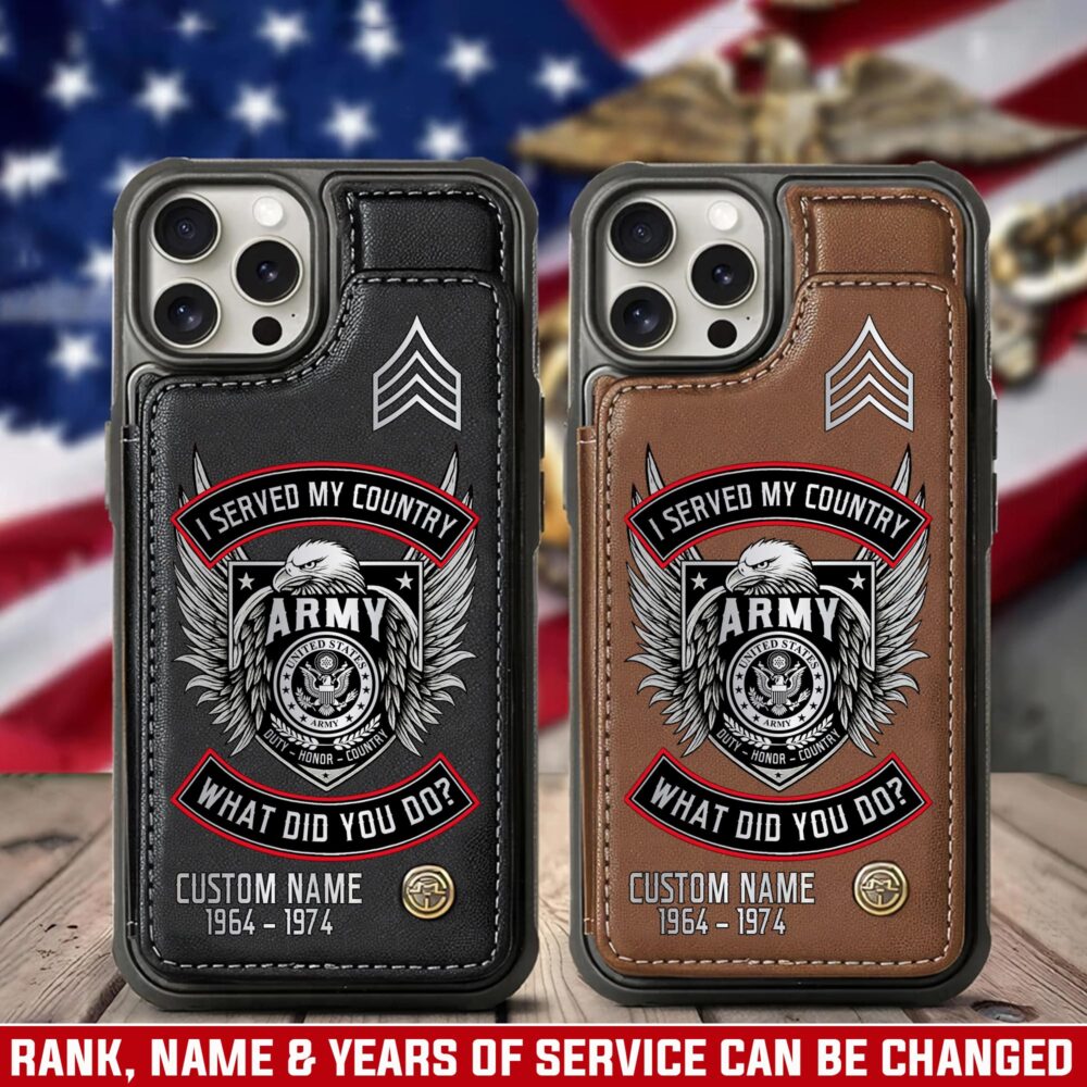 US Army, All Gave Some, Some Gave All - Leather Flip Phone Case