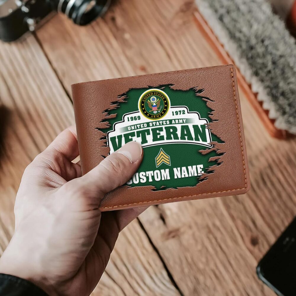 US Army, Proud Veteran - Man Wallet - Image 2