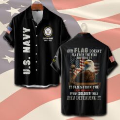 US Navy, Anchors Aweigh - Short Sleeve Button Shirt