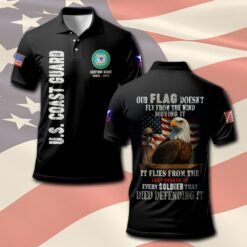 US Coast Guard, Remember - Honor - Respect - Polo Shirt