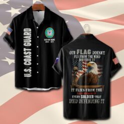 US Coast Guard, E 5 Red - Short Sleeve Button Shirt