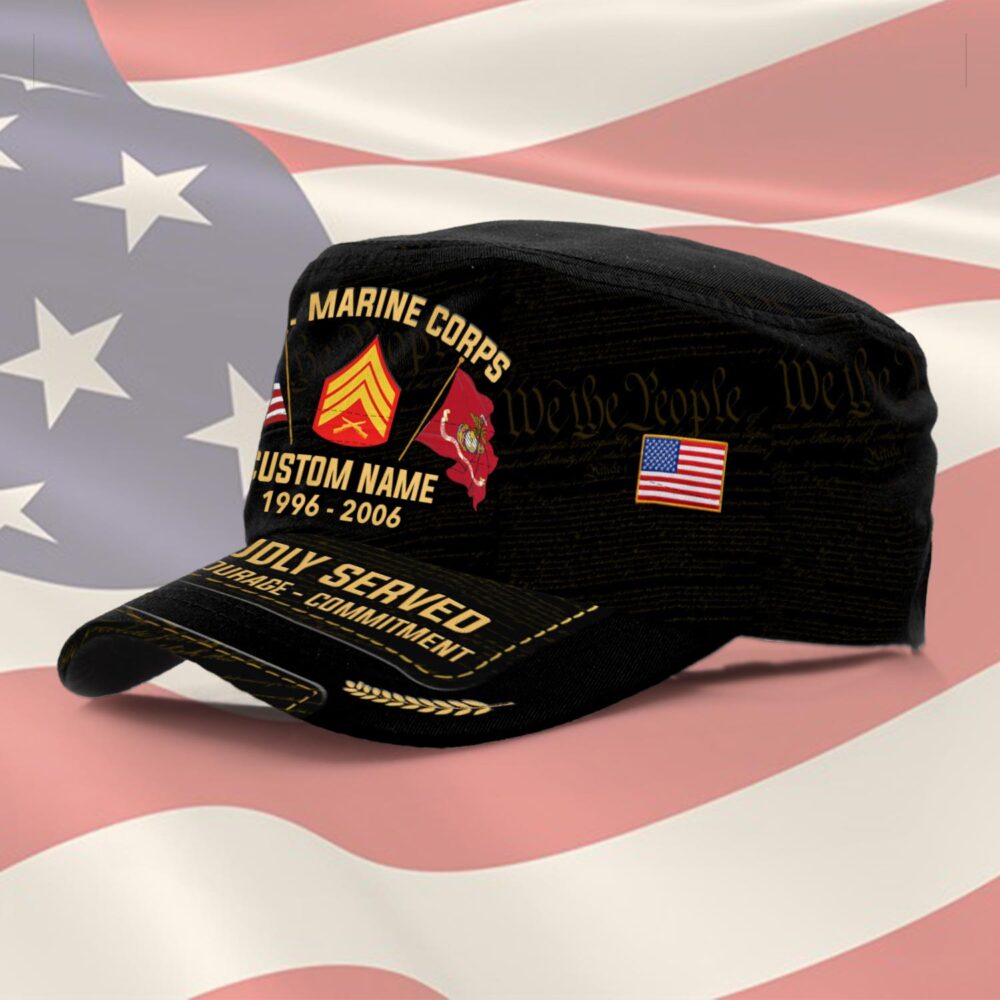 US Marine Corps, Remember - Honor - Respect - Military Cap - Image 2