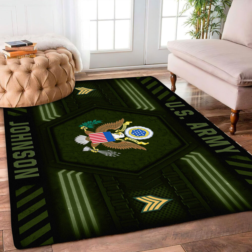 US Army, E 7 Army Sergeant First Class - Rug 39x60in - Image 2