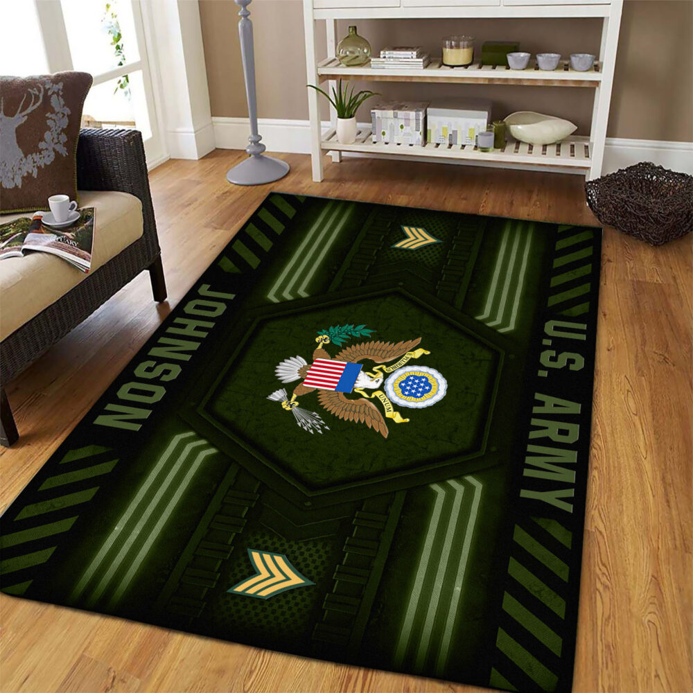 US Army, E 7 Army Sergeant First Class - Rug 39x60in - Image 3