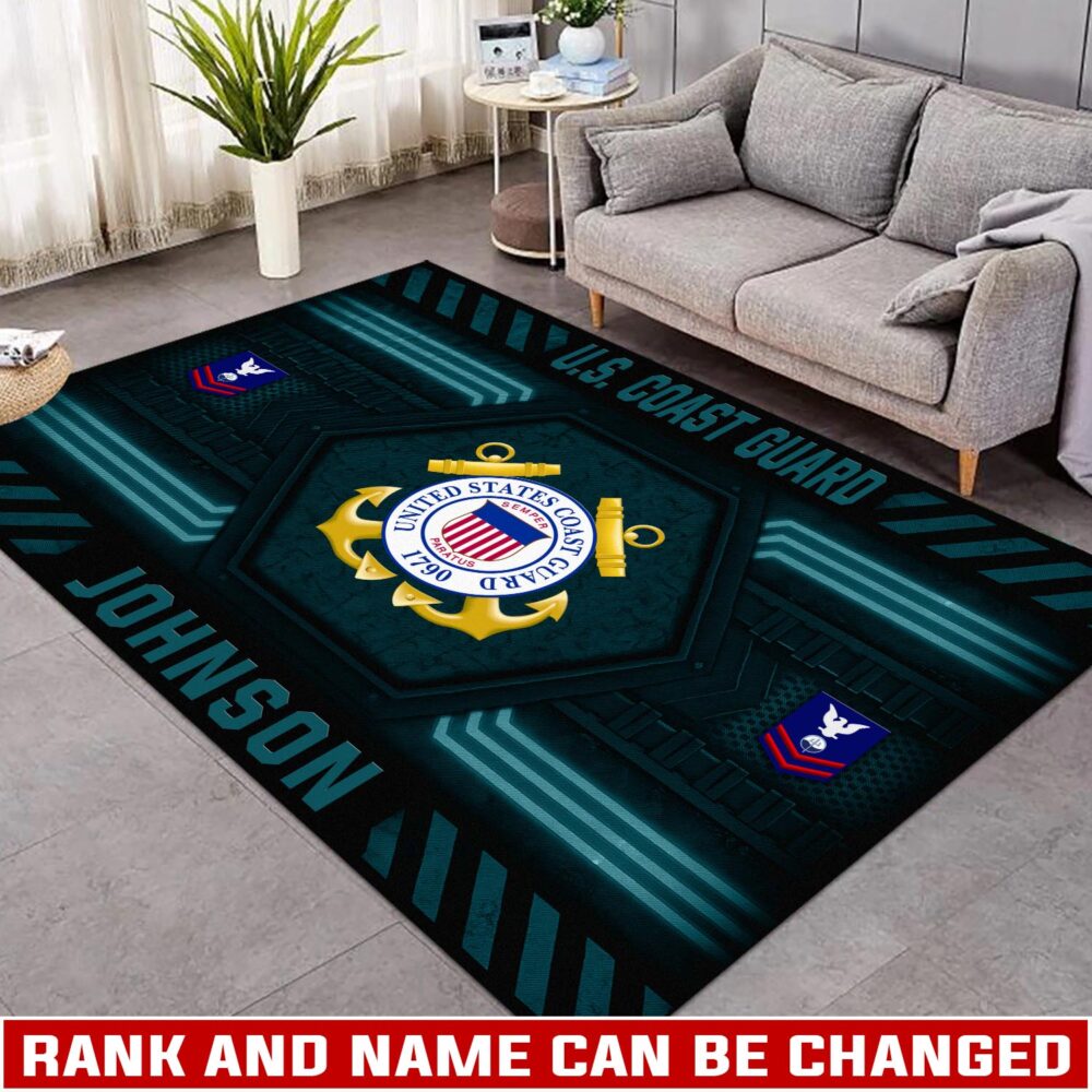 US Coast Guard, No One Fights Alone - Rug 39x60in