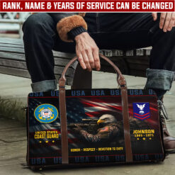 US Coast Guard, Defender of Freedom - Travel Bag - Size L: 20.4 x 9.4 x 10.2 inches