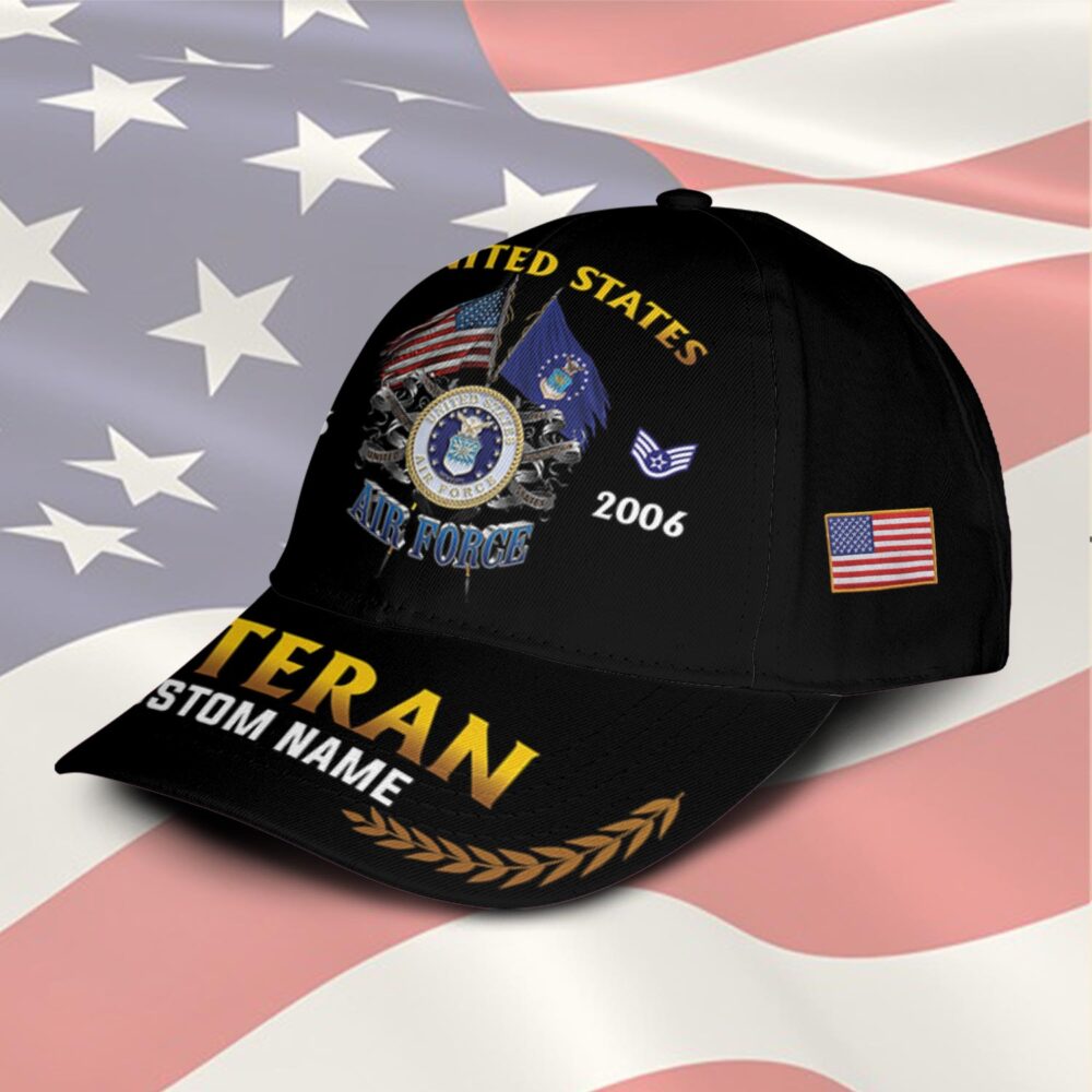 US Air Force, Proud Veteran - Classic Cap - Image 2