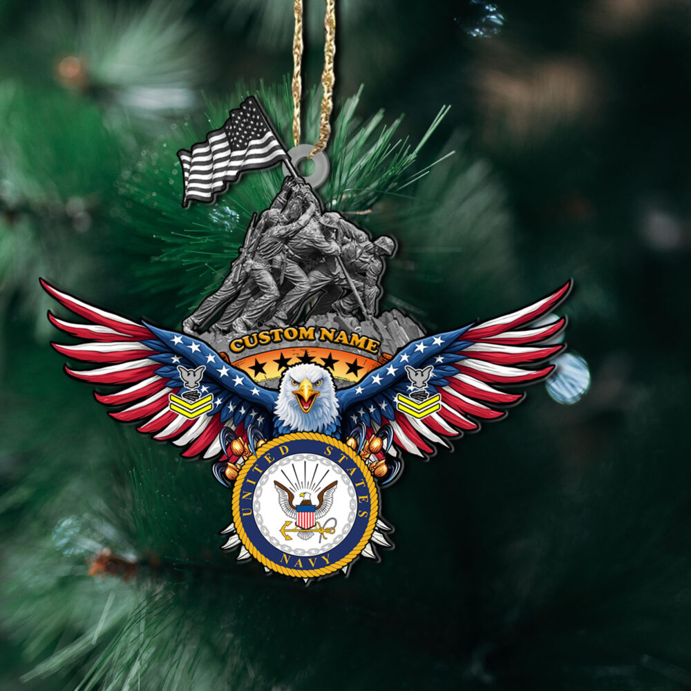 US Navy, I Walked The Walk - Wooden Ornament Pack 6 - Image 2
