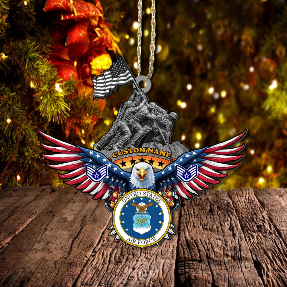 US Air Force , Aim High … Fly-Fight-Win - Wooden Ornament Pack 6 - Image 3