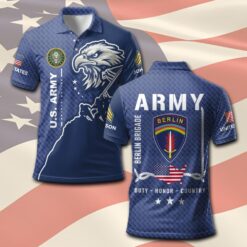 Army Division, Honor, Duty, Service - Polo Shirt