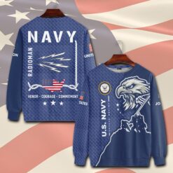 Navy Rating, E 3 Blue - Sweatshirt
