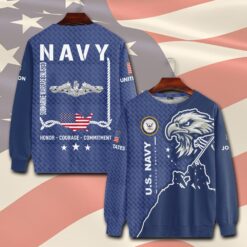 Navy Badge, Lest We Forget - Sweatshirt