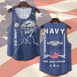 Navy Badge, Thank a Veteran - Tank-Top