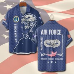 Air Force Badge, E 7 Air Force Master Sergeant - Short Sleeve Button Shirt