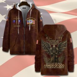 US Coast Guard, E 6 Red - Zip Hoodie