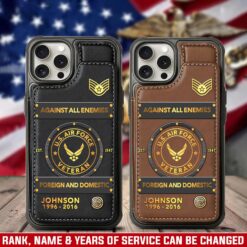 US Air Force , O 3 Air Force Captain - Leather Flip Phone Case