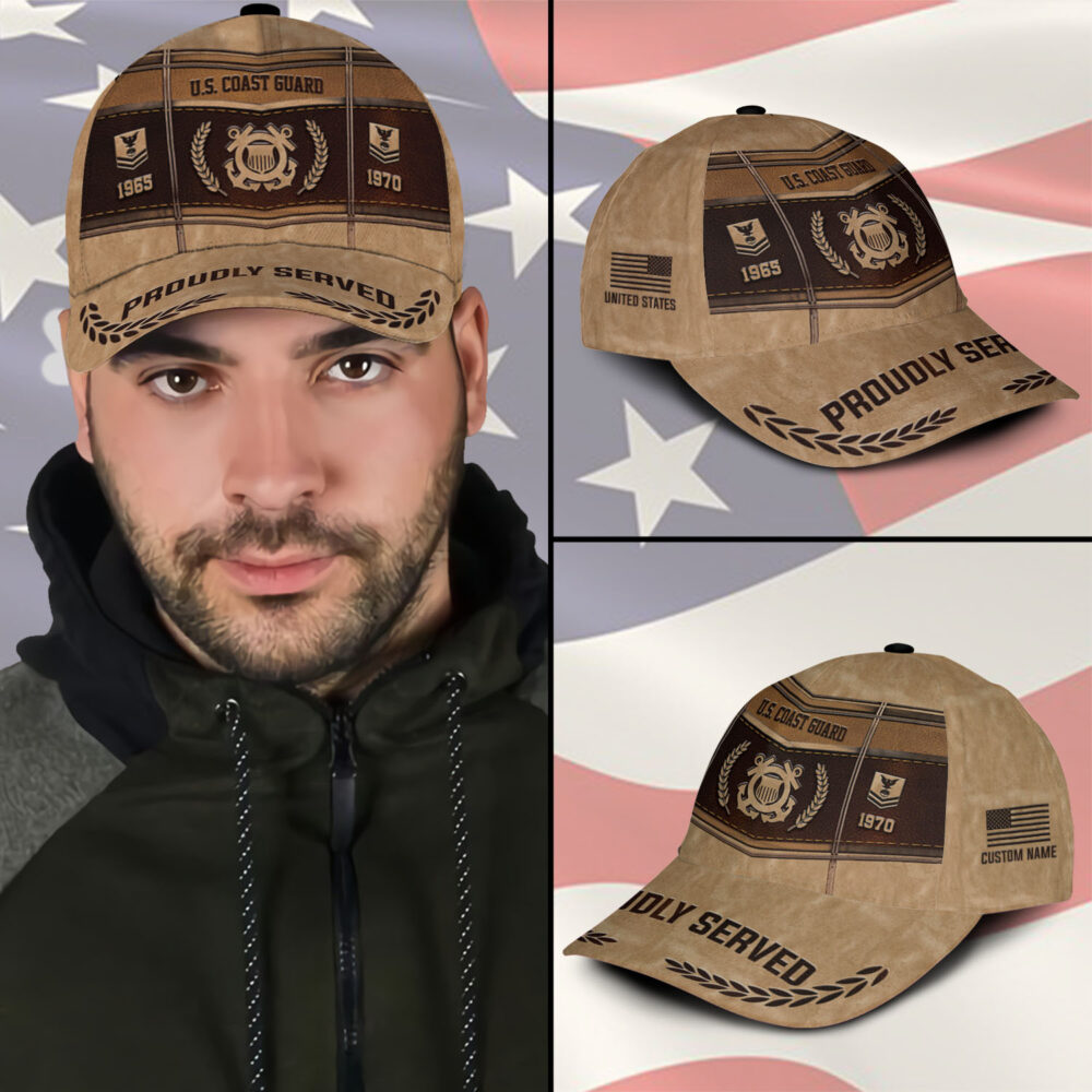 US Coast Guard, Land Of The Free, Because Of The Brave - Classic Cap - Image 3