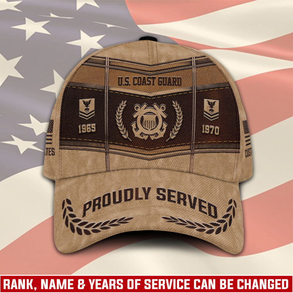 US Coast Guard, Land Of The Free, Because Of The Brave - Classic Cap