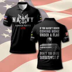 US Navy, Remember - Honor - Respect - Polo Shirt