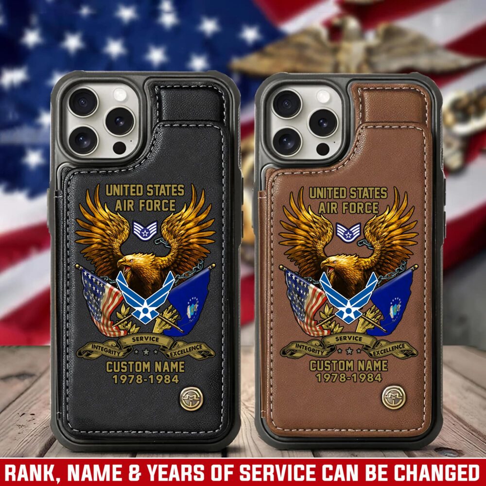 US Air Force , Once An Airman, Always An Airman - Leather Flip Phone Case