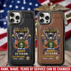US Army, W 4 Army Chief Warrant Officer 4 - Leather Flip Phone Case