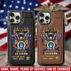 US Air Force , Served With Pride - Leather Flip Phone Case