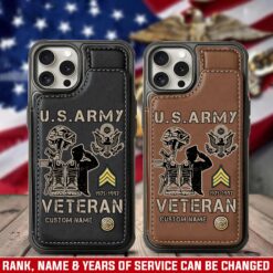 US Army, Defender of Freedom - Leather Flip Phone Case