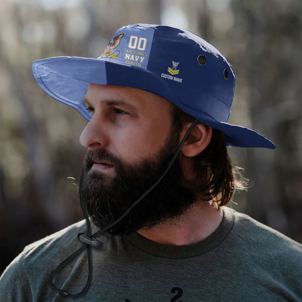 US Navy, E 7 Gold - Boonie Hat - Image 3