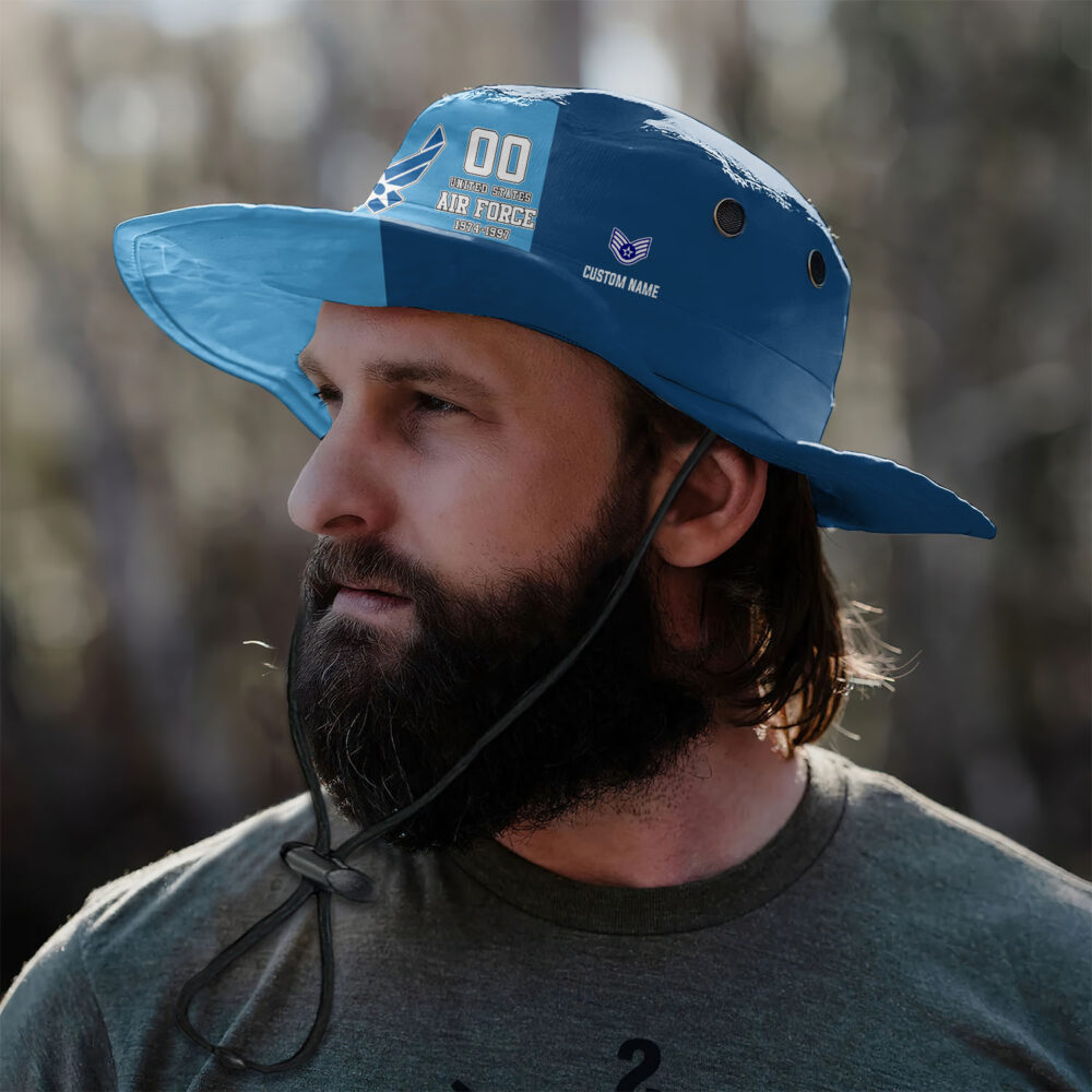 US Air Force, Land Of The Free, Because Of The Brave - Boonie Hat - Image 3