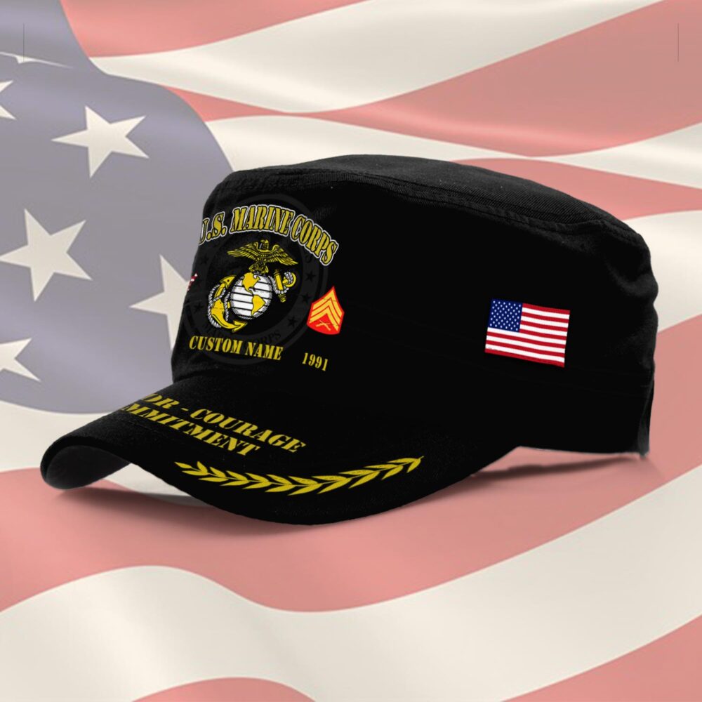 US Marine Corps, E 5 Marines Sergeant - Military Cap - Image 2
