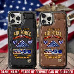 US Air Force , I Walked The Walk - Leather Flip Phone Case