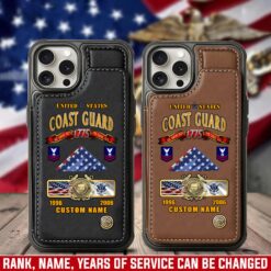 US Coast Guard, I Walked The Walk - Leather Flip Phone Case