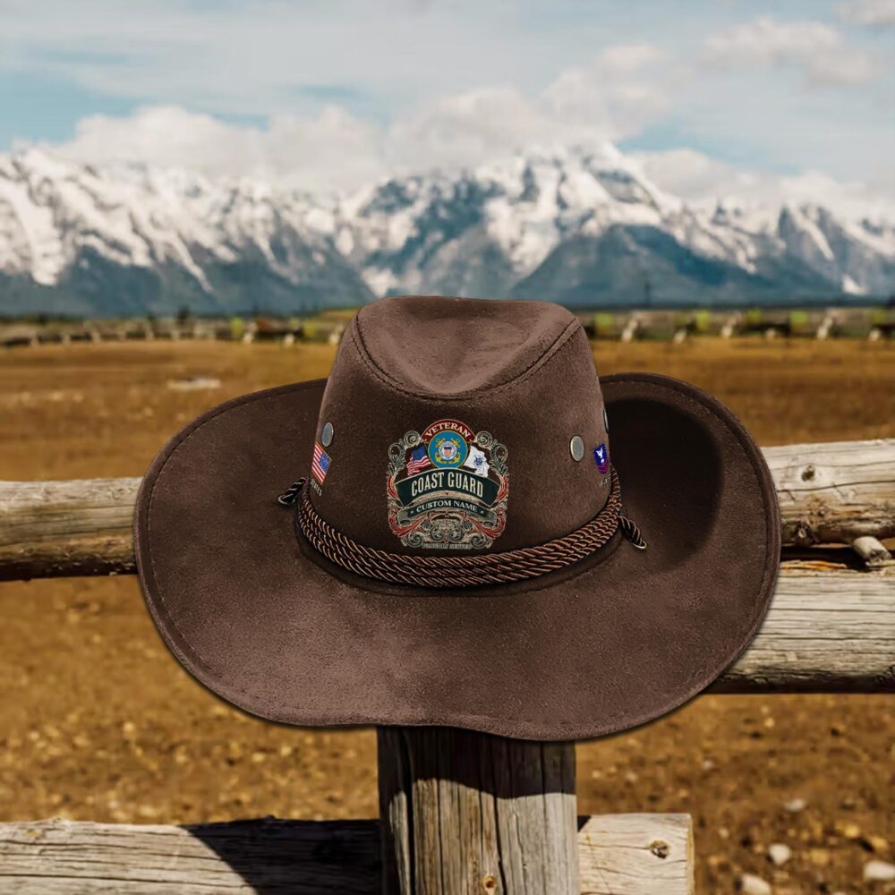 US Coast Guard, E 6 Gold - Cowboy Hat - Image 4