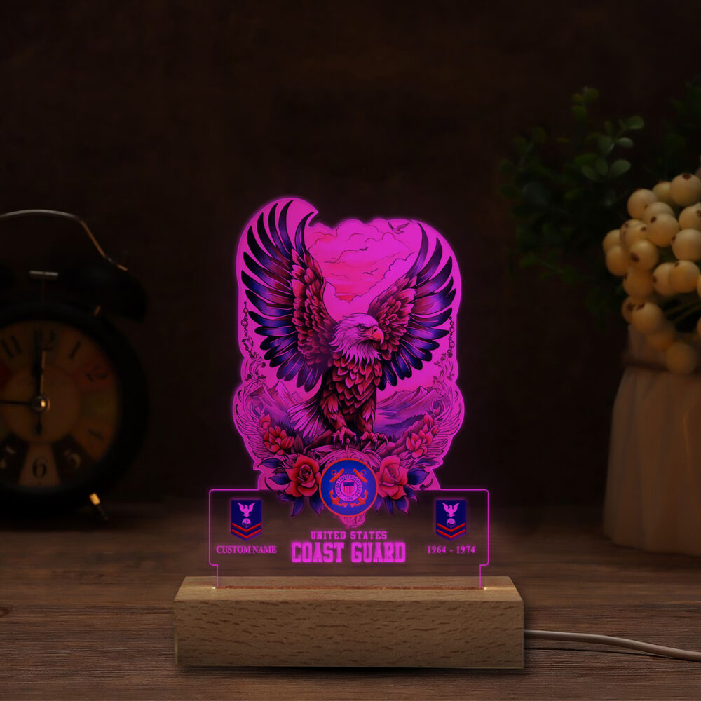 US Coast Guard, Life And Pride - Personalized Led Lamp - Image 5