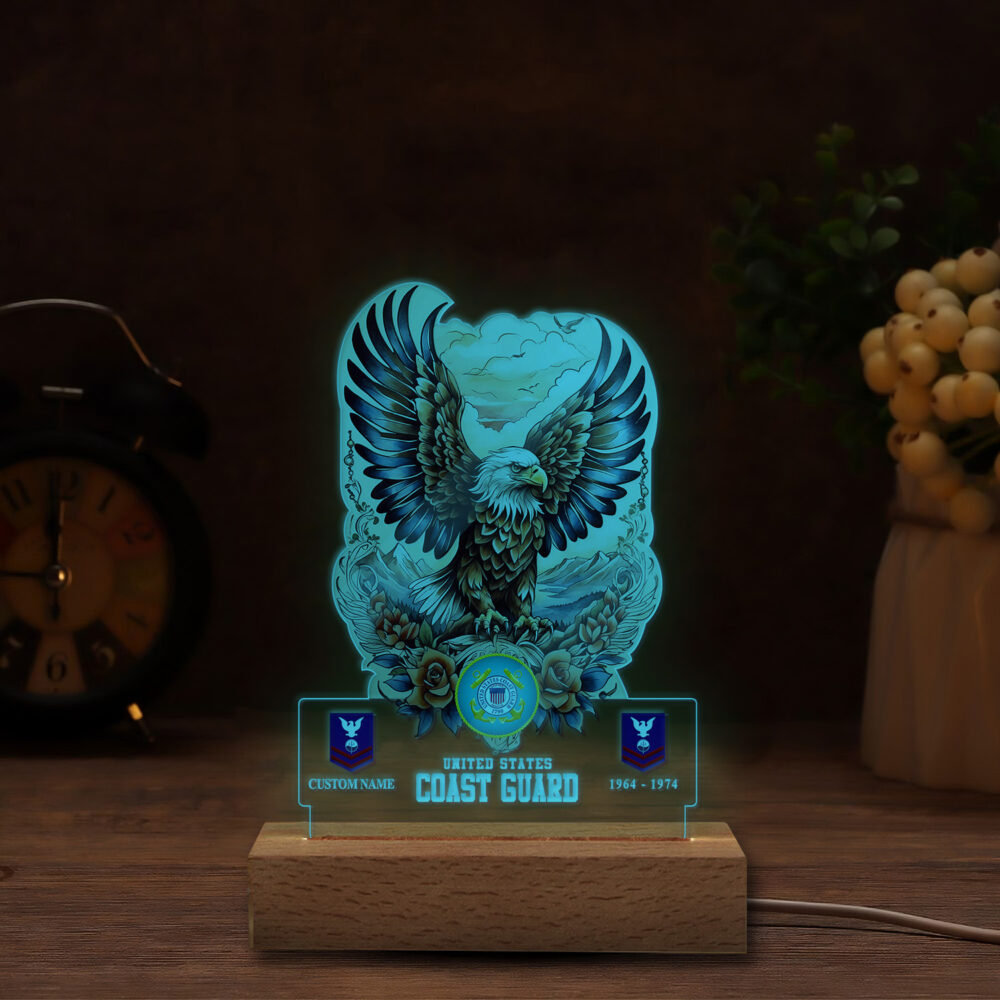 US Coast Guard, Life And Pride - Personalized Led Lamp - Image 6