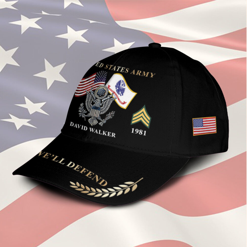 US Army, Land Of The Free, Because Of The Brave - Classic Cap - Image 2