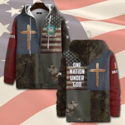 US Coast Guard, E 2 White - Zip Hoodie