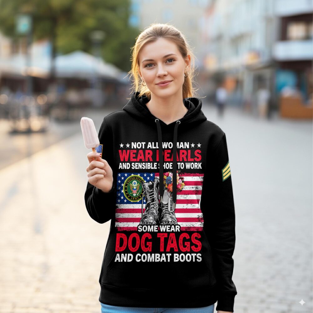 US Army, W 2 Army Chief Warrant Officer 2 - Women Hoodie - Image 2