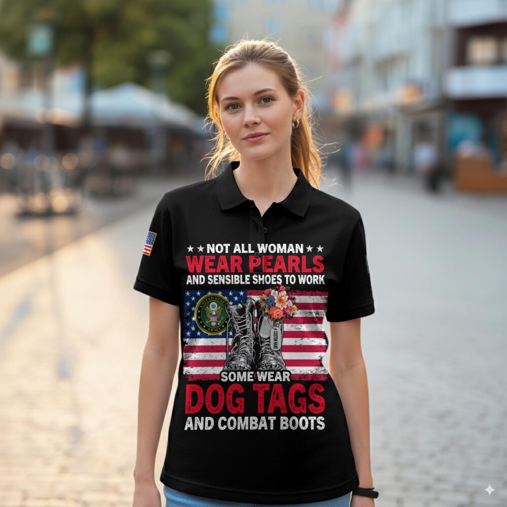 US Army, No One Fights Alone - Women Polo Shirt - Image 2